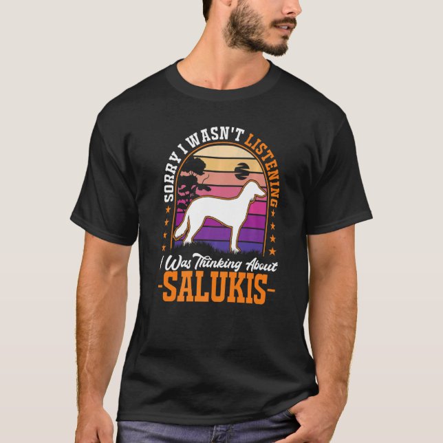 Camiseta I was thinking about Salukis Premium_1 (Frente)
