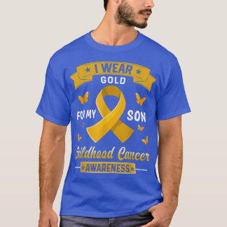Camiseta I Wear Gold For My Son Childhood Cancer Awareness
