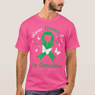 Camiseta I Wear Green For My Grandma Mental Health Awarenes