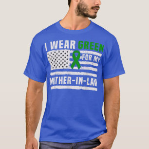 Camiseta I Wear Green For My Mother-in-law - Mental Health