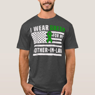 Camiseta I Wear Green for My MotherInLaw  Mental Health Awa