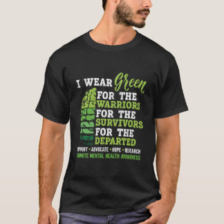Camiseta I Wear Green For Tal Health Awareness Fight The St