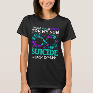 Camiseta I Wear Purple And Teal For My Son Prevention 2025