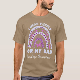 Camiseta I Wear Purple For My Dad Overdose Awareness Rainbo