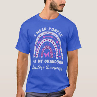 Camiseta I Wear Purple For My Grandson Overdose Awareness R