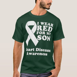 Camiseta I Wear Red For My Son Heart Disease Awareness Mont