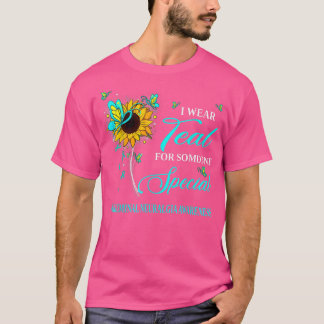 Camiseta I Wear Teal For Trigeminal Neuralgia Awareness Sun