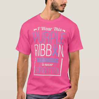 Camiseta I Wear This Purple Ribbon Overdose Awareness Day G