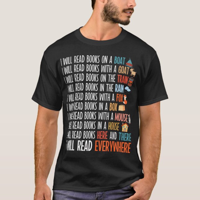Camiseta I Will Read Books On A Boat  Everywhere Reading Bo (Frente)