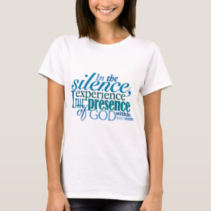 Camiseta <i>Word® diário</i> T-shirt do "silêncio"