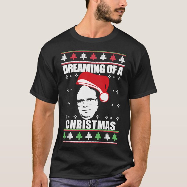 Camiseta I&x27;M SONHAMENTO DE UM NATAL DE NATAL DE BAIXO (Frente)