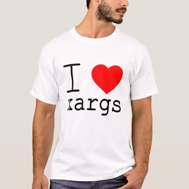 Camiseta I ❤️ xargs (Frente)