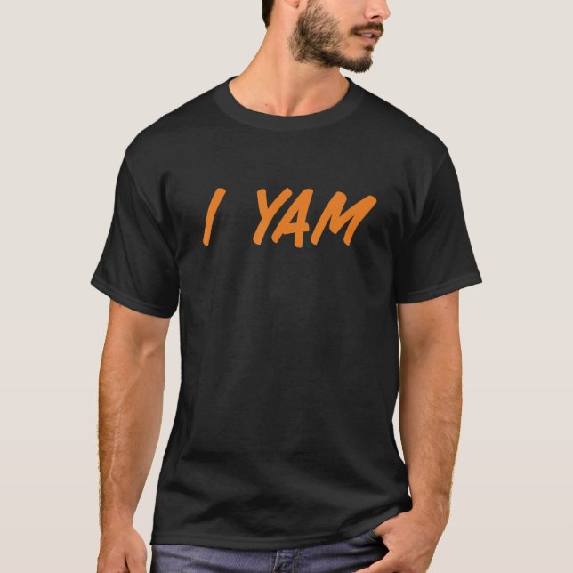 Camiseta I yam my sweet potato for matching couple thanksgi (Frente)