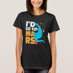 Camiseta Ia A Marte Com Um Dinossauro Para Astronautas