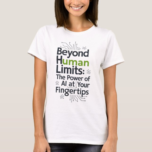 Camiseta IA Além dos Limites – Potencial Humano Li (Frente)
