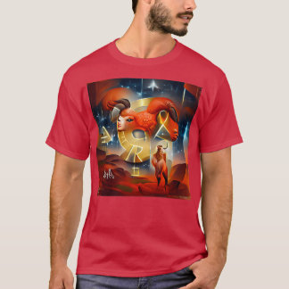 Camiseta IA gerada por arte Aries
