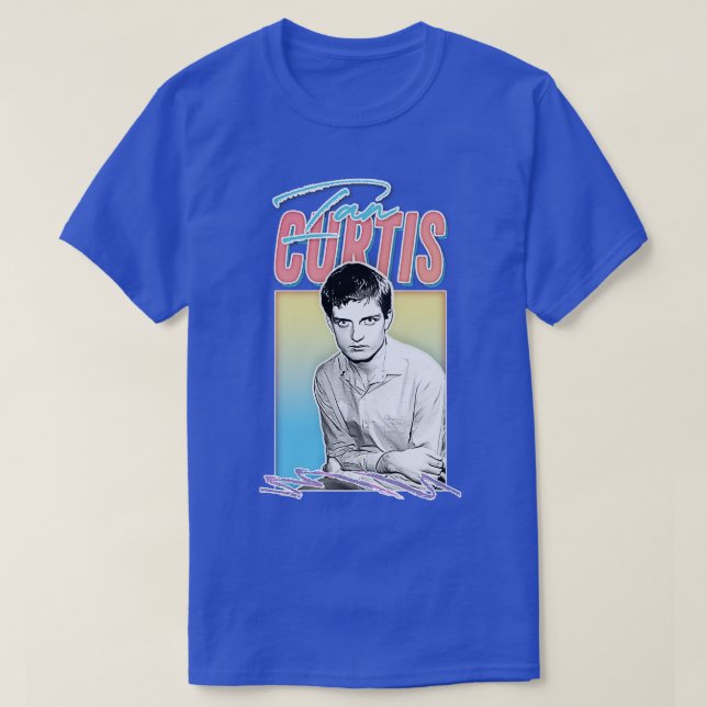Camiseta Ian Curtis Aestic Style Design (Frente do Design)