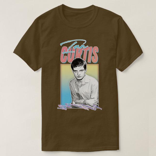 Camiseta Ian Curtis Aestic Style Design (Frente do Design)