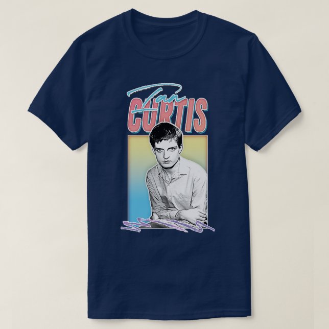 Camiseta Ian Curtis Aestic Style Design (Frente do Design)