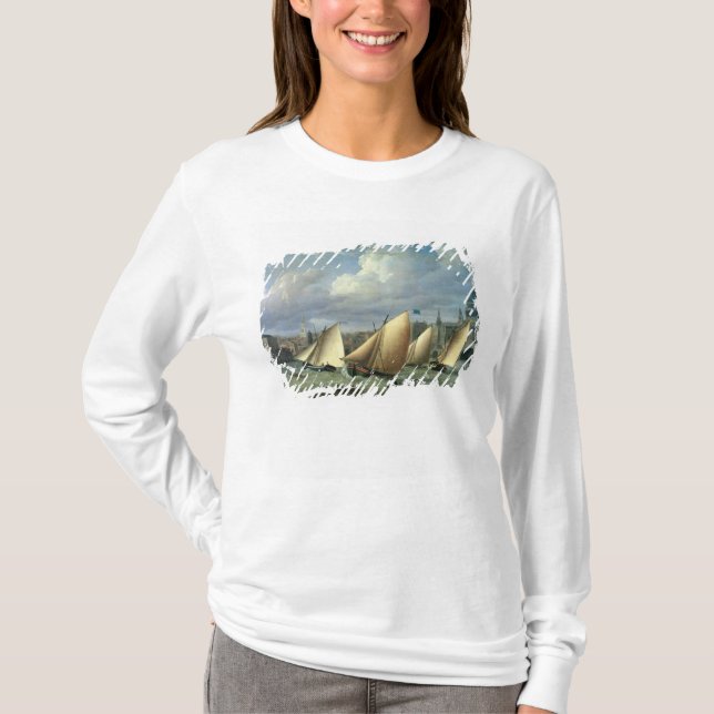 Camiseta Iate de começar da frota de Cumberland (Frente)