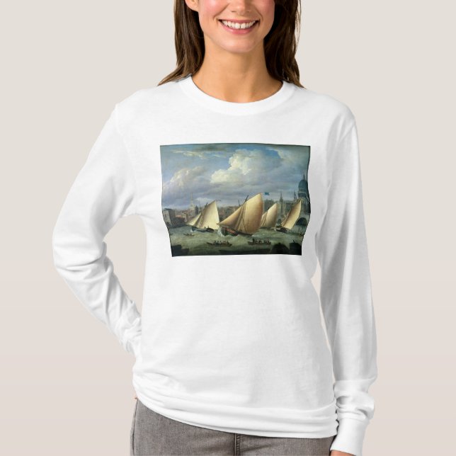 Camiseta Iate de começar da frota de Cumberland (Frente)