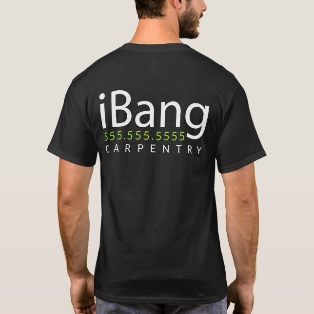 Camiseta iBang. Merch relativo à promoção feito sob (Verso)