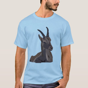 Camiseta Ibex Goat Animal Art Goat
