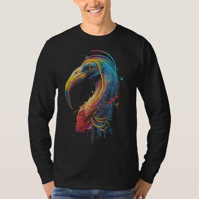 Camiseta Ibis - Splash de Tinta de Grafite (Frente)