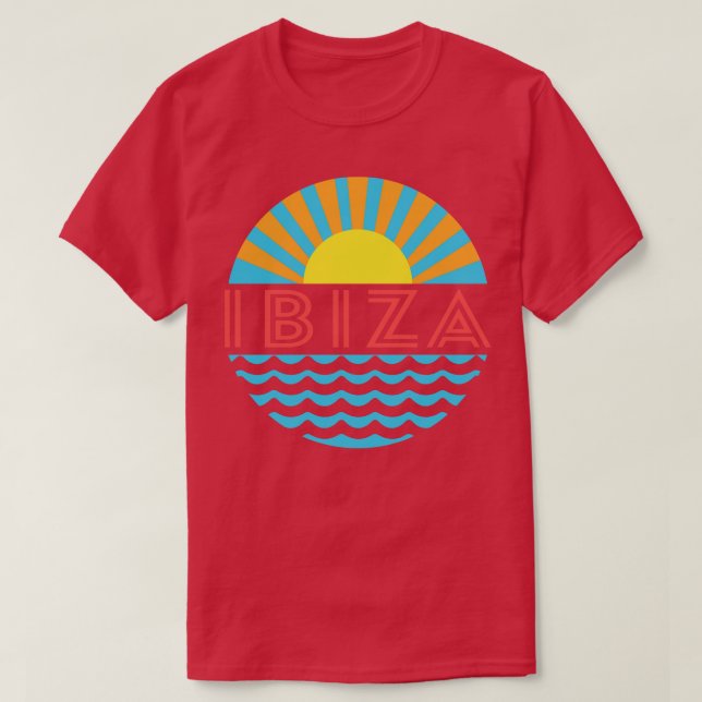 Camiseta Ibiza Beach Sun E Waves (Frente do Design)