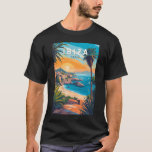 Camiseta Ibiza Espanha Art Vintage<br><div class="desc">Ibiza retro vetor viagem design. Ibiza é uma das ilhas Baleares,  um arquipélago de Espanha no Mar Mediterrâneo.</div>