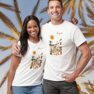 Camiseta Ibiza Espanha Eivissa cidade branca T-Shirt