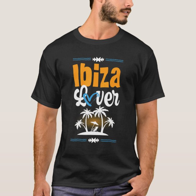 Camiseta Ibiza Love Vacation Heart Cote (Frente)