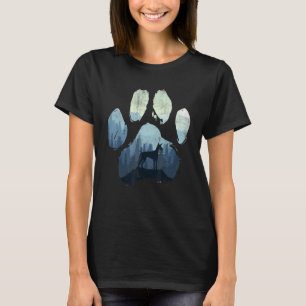 Camiseta Ibizan Hound Dog Paw Mãe Montanhas Pais