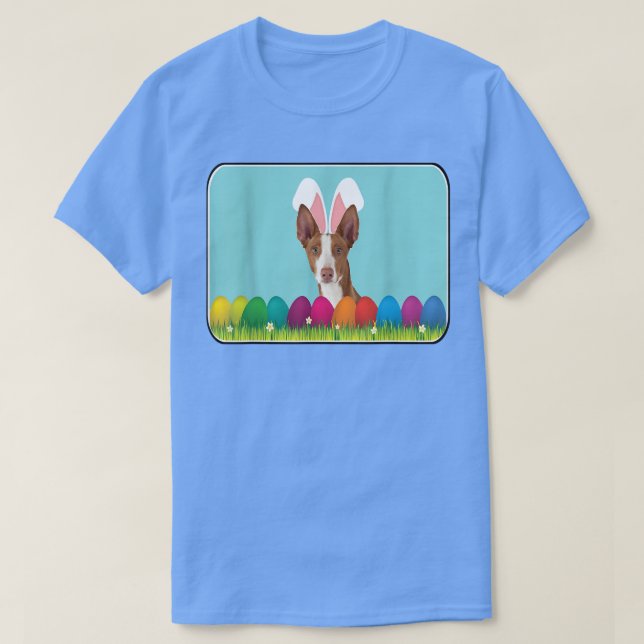 Camiseta Ibizan Hound w Bunny Ears (Frente do Design)