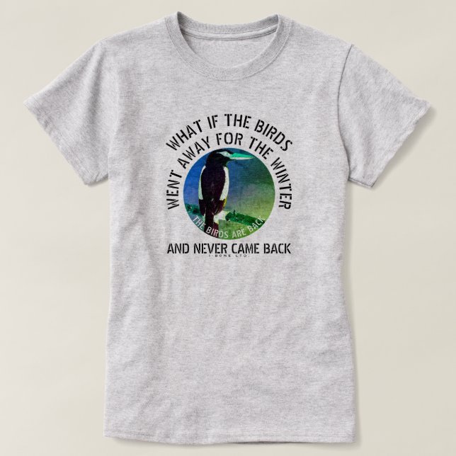 Camiseta IBONELTD. AS AVES ESTÃO DE VOLTA 2d1 (Frente do Design)