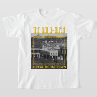 Camiseta IBONELTD. CIDADE DE BOOM Dourado-RUSH 2 bw