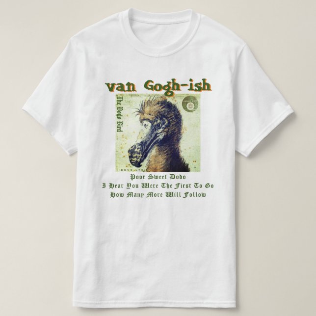 CAMISETA IBONELTD. T-SHIRT VAN GOGHISH DODO (Frente do Design)