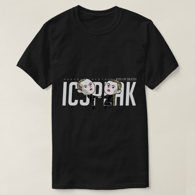 Camiseta IC3PEAK Beijo da Morte (Frente do Design)