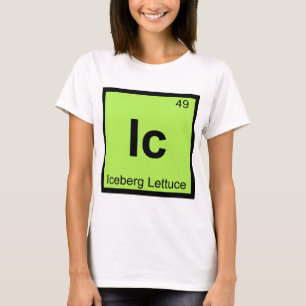 Camiseta Ic - Tabela Periódica da Química da Alface Iceberg