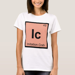 Camiseta Ic - Tabela Periódica da Química de Caranguejo Imi