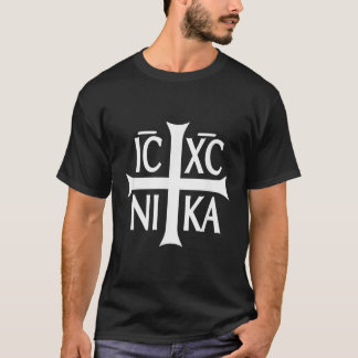 Camiseta IC XC NIKA Cross Eastern Christian Greek Tee Shirt