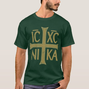 Camiseta IC XC NIKA Cruz Ortodoxa Cristianismo Oriental Cri