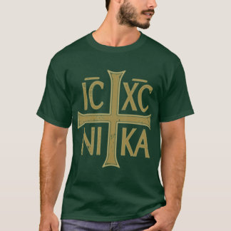 Camiseta IC XC NIKA Cruz Ortodoxa Cristianismo Oriental Cri