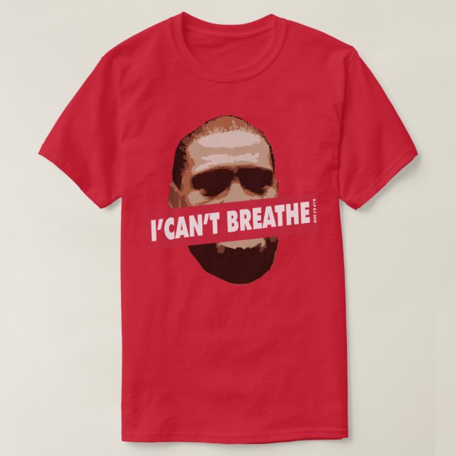 Camiseta Icant breathGeorge Floyd (Frente do Design)