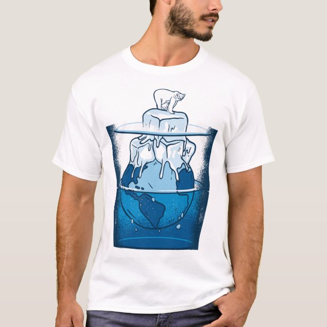 Camiseta Ice Bear Climate Change Polar Bears Melting Poles (Frente)