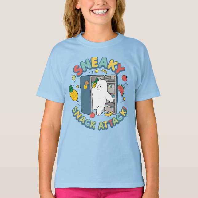 Camiseta Ice Bear - Sneaky Snack Attack! (Frente)