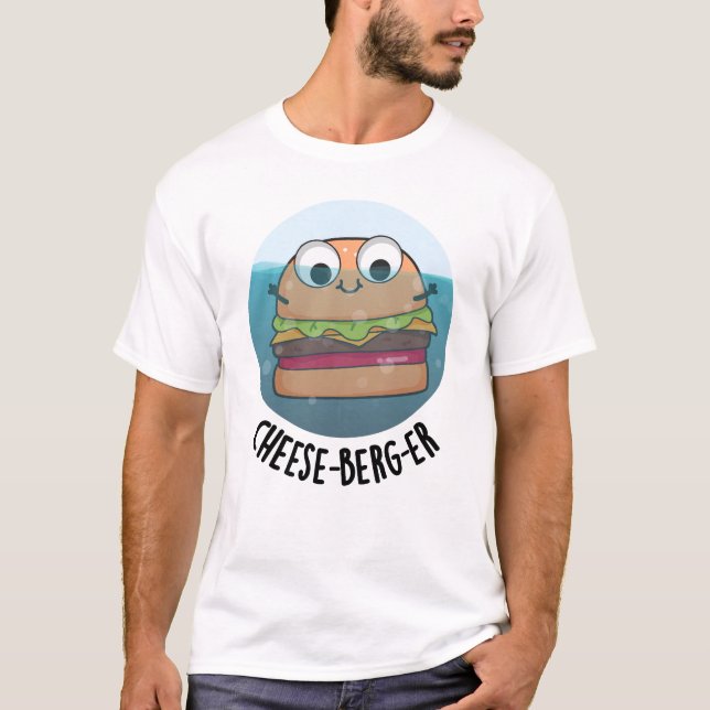Camiseta Ice-berg Funny Cheeseburger Pun (Frente)