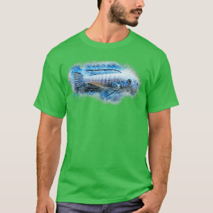Camiseta Ice blue mouthbrooder Pseudotropheus socolofi