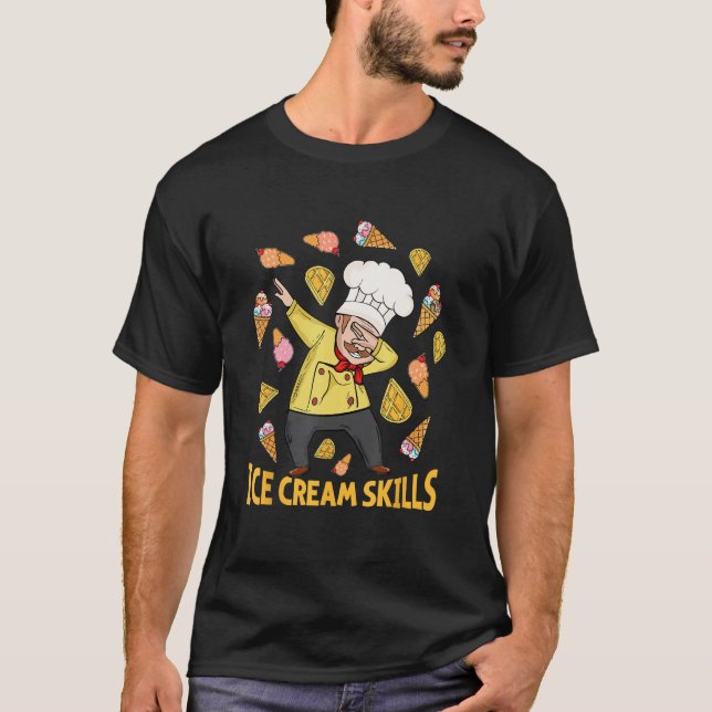 Camiseta Ice Cream Lover Men Italian Ice Cream Chef (Frente)