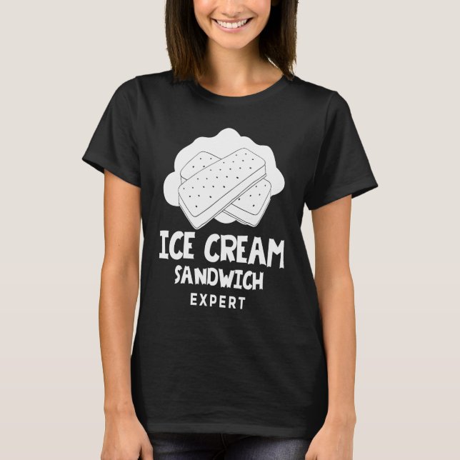 Camiseta Ice Cream Sandwich  Cookie Recipe (Frente)